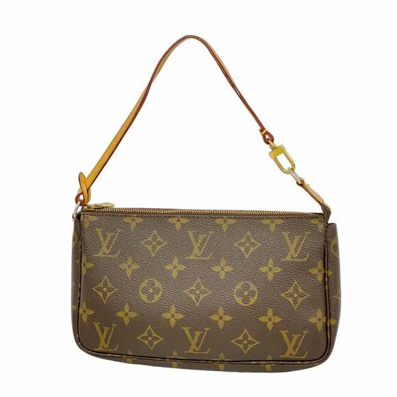 LOUIS VUITTON Brown Monogram Pochette Pouch